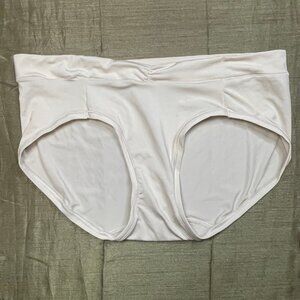 Maidenform Everyday Luxe Bikini Panties L/7 DM3TBK Cream/Nude NWOT